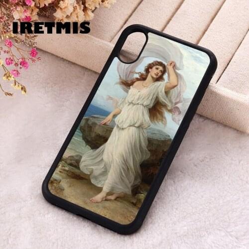 Iretmis 5 5S SE 2020 phone cover cases for iphone 6 6S 7 8 Plus X Xs Max XR 12 MINI Pro Soft Silicone TPU Goddess