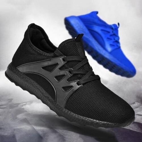 New hot-selling mens casual shoes summer mesh sneakers light large size 47 red light elastic fashion breathable 11 size shoes