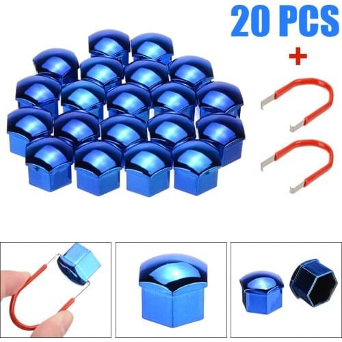 Mayitr 20pcs 17mm Wheel Nut Bolt Head Cover Cap Head Cover Cap Wheel Nut Bolt Head Cover Cap Tire Wheel Screw Bolts