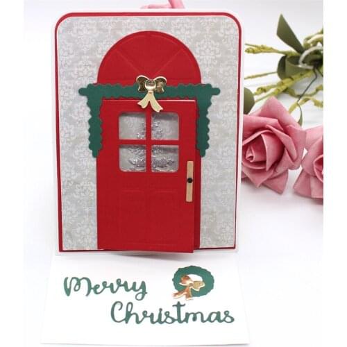 Winter Porch Easel Card Metal Cutting Dies Stencils for DIY Scrapbooking Decorative Embossing DIY Paper Card