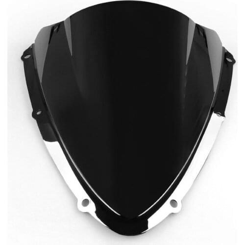 Motorcycle Black Double Bubble Windscreen Windshield Screen ABS Shield Fit For Suzuki GSXR600 GSX-R750 2008 2009 2010 K8