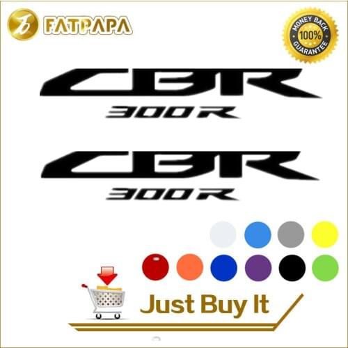Motorcycle bike Fuel tank Wheels Fairing notebook Luggage helmet MOTO Sticker decals Fit For honda CBR300R CBR 300 R