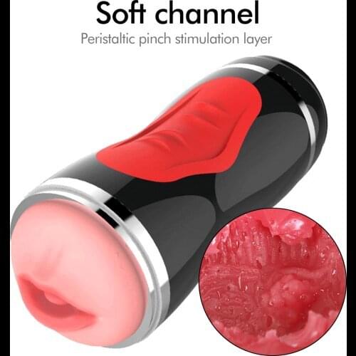 Male Masturbator Automatic Heating Vibration Adults Cup Handsfree man, Vagina Anal Male Adult 18+ Sex Toys for Men Masturbating