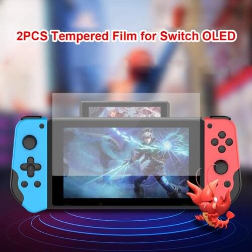 Tempered Glass Film Fit for Nintendo Switch OLED Screen Protective Film Guard Game Console Accessories