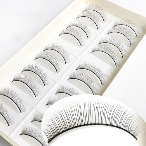10 Pairs/Set Training Lashes Beauty Salon Practice Handmade False Eyelashes For Beginners Eyelash Extensions Makeup Tools