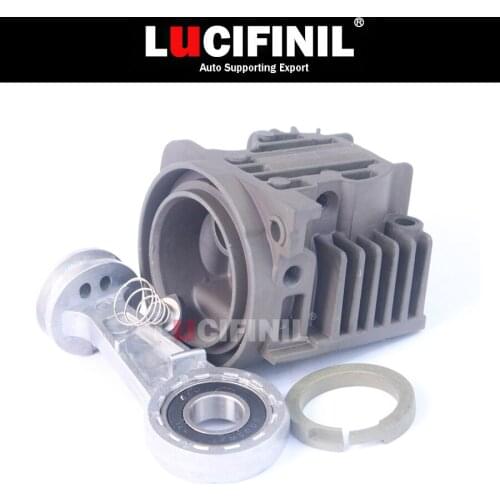 LuCIFINIL Air Suspension Compressor Cylinder Head With Piston O-Ring Rubber Valve For BMW X5 E53 A6 Audi Q7 Range Rover L322