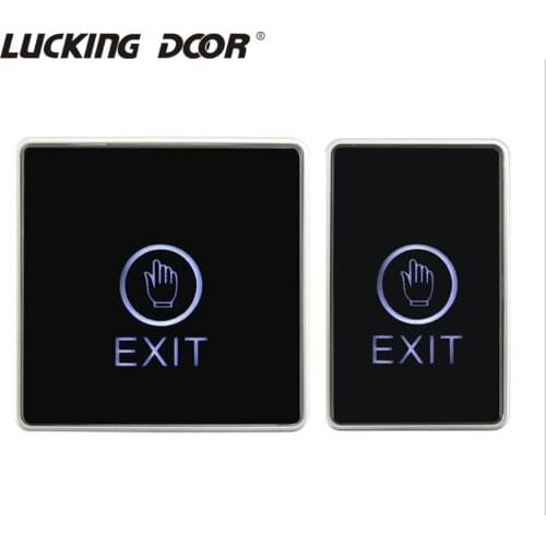 Backlight Push Touch Exit Button Infrared Contactless Door Release Switch for Access Control System With LED Indicator