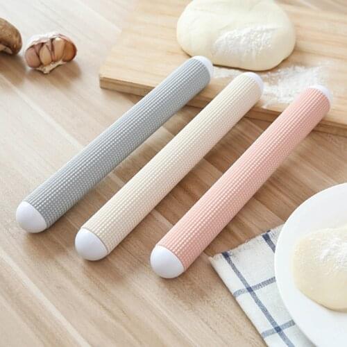 ABS Plastic Non-stick Kitchen Rolling Pin Fondant Dumpling Skin Bread Dough Roller Decorating Tools Baking Accessories