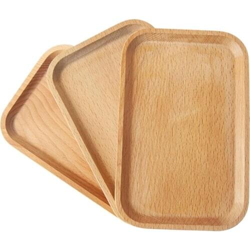 Dinner Plate Western Food Rectangular Round Corners Snack Dessert Serving Tray Bandeja Decorativa Plateau Kitchen Organizer