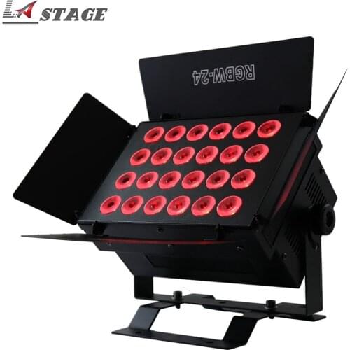 Free Shipping LED Wall Washer 24X12W RGBW 4in1 Wall Washer Indoor Decoration Works Building Ceiling Decoration