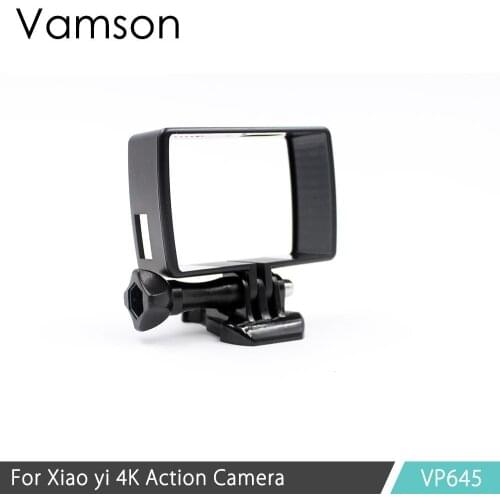 Vamson for Xiaomi YI 4K Sports Action Camera 2 Housing Side Mount Protect Frame Case Mount Base Screw Accessories VP645