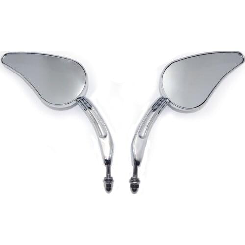 Custom Tailfin Mirrors for Harley davidson Sportster 883 XLH Springer Softail V Rod Afetermarket free shipping motorcycle parts