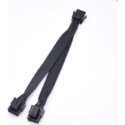 10pcs/lot 20cm ATX 12v CPU 8 Pin Female to Dual 8(4+4) Pin Male for Motherboard Power Adapter CableY-Splitter Extension Cable