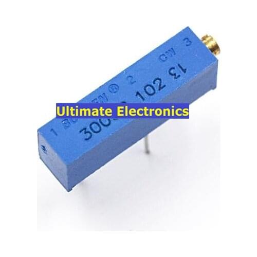10pcc 3006P potentiometer adjustable precision multi-turn 3006 potentiometer 1K 500R 100R 50K 10K 5K 2K 20K 100K 1M 200R 200K