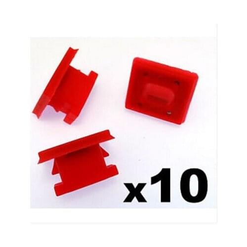 10x For BMW Dashboard Trim Strip Grommet. Red Clips for Dash Insert. E46 E83 E65 E66