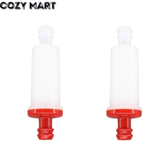 2pcs Inline Fuel Filter For Polaris ATV Sportsman Magnum Snowmobile Rep # 2530009 2670071