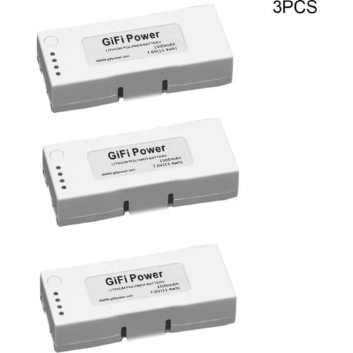 3PCS RC Lipo Battery For ZEROTECH Dobby Drone 7.6V 1500mah LiPo Upgrade Battery For ZEROTECH Dobby Drone free shipping