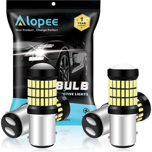 4-Pack 1157 BAY15D 1016 1034 7528 2357 60 SMD LED Light Car Tail Bulbs Blinker light Side Marker Light Yellow Red White 9-18V DC