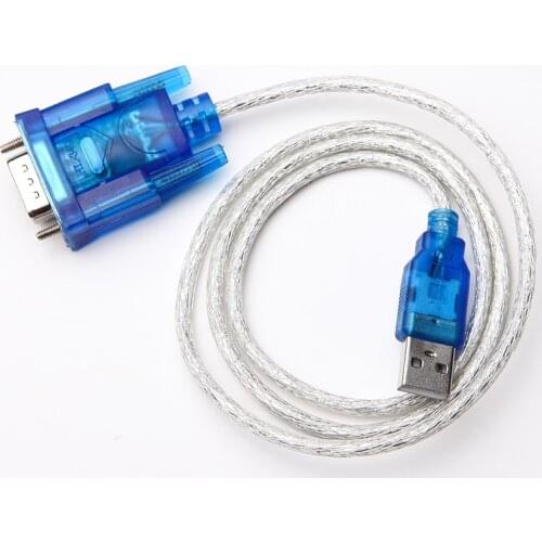 5pcs/lot HL-340 USB to RS232 COM Port Serial PDA 9 pin DB9 Male Port Cable Adapter Support Windows7 64