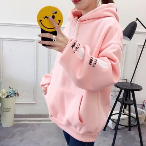 #7066 Autumn Cotton Loose Sweatshirts Women Big Size Hoodies Long Sleeve Sweatshirt Woman Winter Casual Harajuku Hoodie Clothes