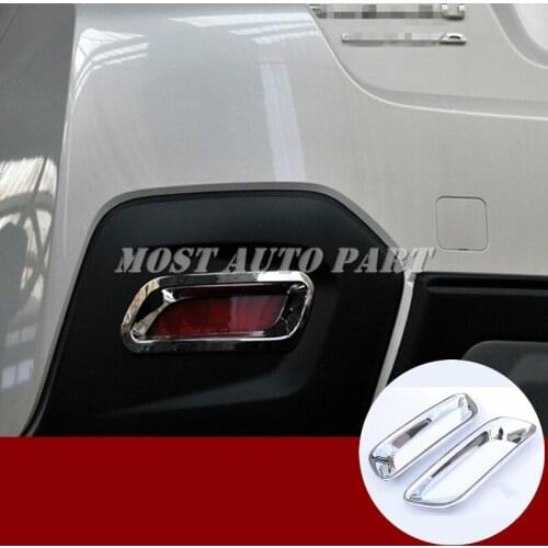 ABS Chrome Rear Tail Fog Light Trim Cover 2pcs For Subaru XV Crosstrek 2012-2017 Car accesories interior Car decoration
