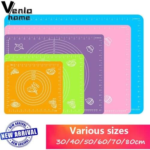 Nonstick Silicone Scale Baking Mat Oven Rolling Dough Pad Food Grade Baking Rolling Fondant Pastry Mats Cake Cooking Tools New