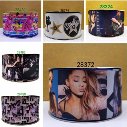 Free shipping 50 yard cartoon printed grosgrain ribbon 28372