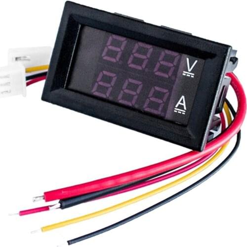 DC 0-100V Digital DC Amp Volt Ammeter Voltmeter Ampere 2 in 1 2-color LED Voltage Current Measure Board