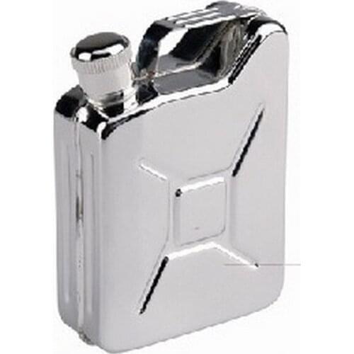 By dhl 50pcs 5 oz Jerrycan Oil Jerry Can Liquor Hip Flask Wine Pot Stainless Steel Jerrican Fuel Petrol Gasoline Can