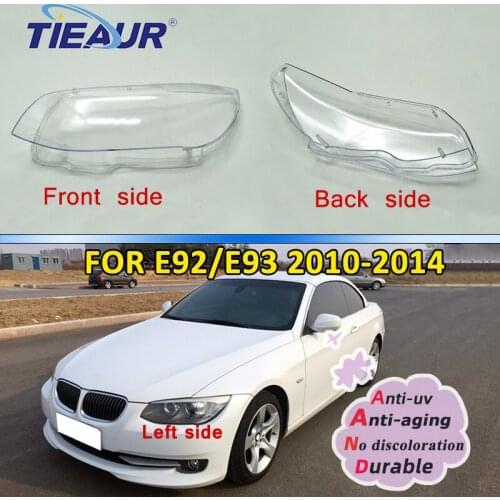 Headlight Headlamp Clear Glass Lens Cover for E92 E93 Car Front Lampshade 2014-2010 Replacement DIY