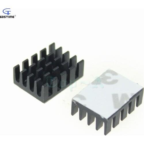 Gdstime 10pcs 19x14x7mm Aluminum Heatsink IC CPU VGA RAM Heat Sink Cooling for Electronics Computer Transistor 19mm x 14mm x 7mm