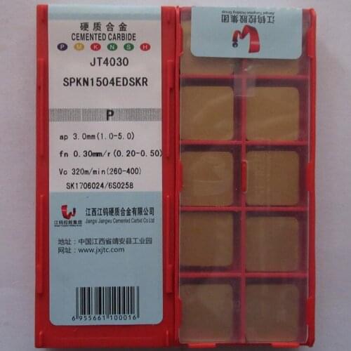 JXTC SPKN1504EDSKR JT4030 / SPKN1504EDSKR JT4330 / SPKN1504EDR JT3115 CNC carbide inserts 10PCS/BOX