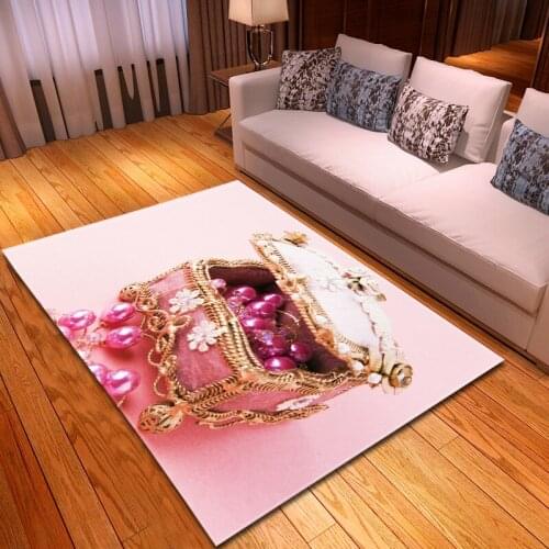 Nordic Style Sofa Area Rug Flannel Anti-slip Balcony Bedroom Bedside Mat Corridor Rug 3D Large Living Room Carpet