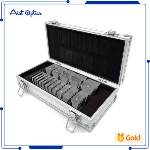 Optical Ophthalmic Prism Set with Aluminium Case Trial Lens