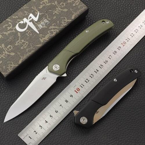CH 3020G10 New Utility Hunting Flipper Outdoor Folding Knife D2 Blade Ball Bearing G10 Handle Edc Survie Portable Cool Paring
