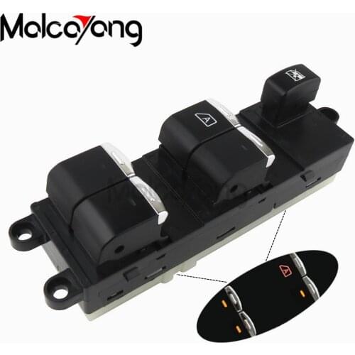 For Nissan Navara D40 Qashqai Pathfinder 04-16 Electric Power Window Controller Switch Panel Push Button Orange lamp