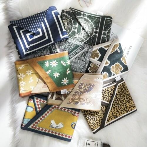 2020 New Style Silk Scarf Female Korean Decorative Literature And Art Autumn Winter Korean Version Small Scarf