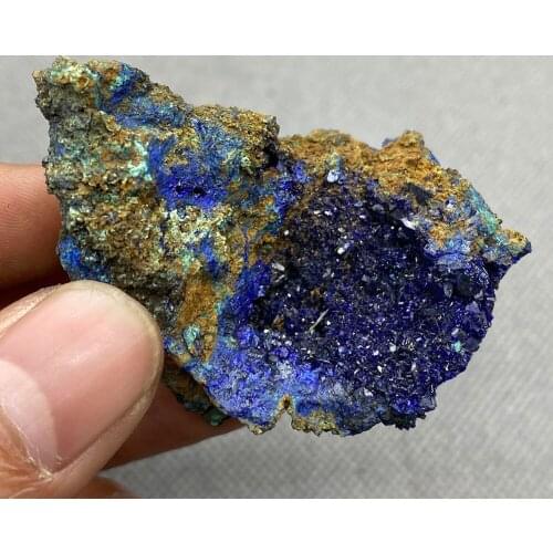 Natural azurite mineral cristal espécime da província de anhui, china