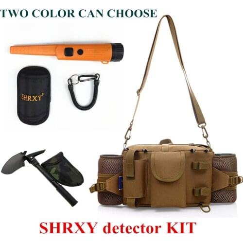 SHRXY Sensitive Gp-pointerII Orange BACK Metal Detector Kit TRX Hand Held Metal Detector with Toolkit Pockets and Shovel