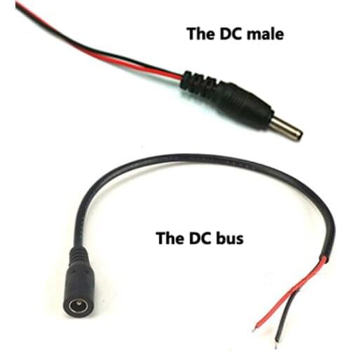 DC 5.5*2.1mm Male/Female power cord power line the connection DC common head red black line