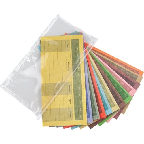 Cash Envelope System New Style 12 Constellation Budget and Savings Various Color Tyve Strong envelopes Save Money | Tear and Wat