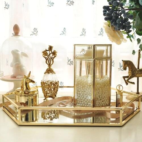 Glass flip storage box cake decoration wedding table supplies