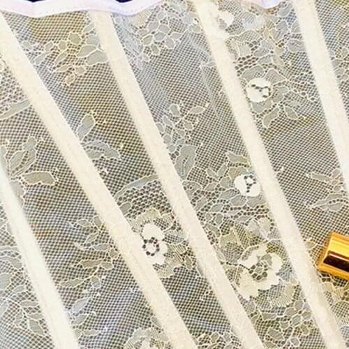 Slim Lace Hollow Tube Top Women Herringbone Lace Hollow Tube Top Tunic Hollow Pocket Lace Up Corset