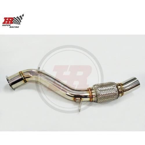 HP RACING SS304 Decat Downpipe For DPF Removal M47N2 116d 118d 120d E81 E82 E87 1 Serie Particle Filter 2.0 Diesel 2006-2013