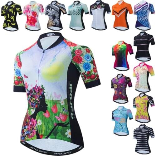 Weimostar Cycling Jersey Women Summer Short Sleeve Bike Jersey Mountain Bicycle Shirt Quick Dry Cycle Wear Road Cycling Clothing