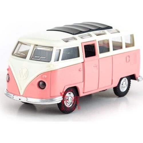 1:32 Alloy Bus, Car Model, Childrens Toy, Car Ornaments, Boys' Toy, Toy Car Boys Like Fine Workmanship, Pink And Beautiful