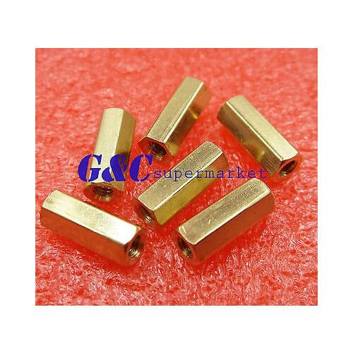 10pcs M3 12 mm Hexagonal net nut Female brass Standoff/Spacer New diy electronics