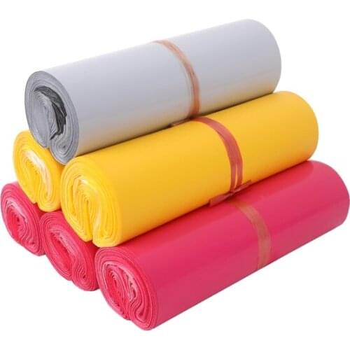 100pcs white Plastic Mailer Shipping Envelope Self Sealing Waterproof Postal Express Storage Bag Envelope plastic mailing bag