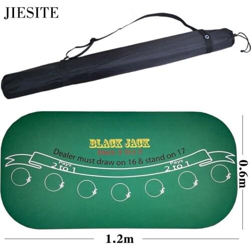 120*60Cm Rubber Table Cloth Black Jack 21Points Baccarat Casino Suede Poker Tablecloth Green Table Mat Board Cloth High Quality