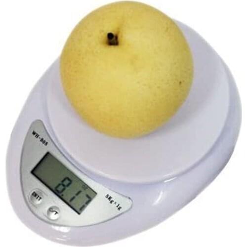 5kg Digital Kitchen Scale Household Electronic Food Scale LCD Stainless Steel Cooking Scale Kitchen Measuring Tool WH-B05